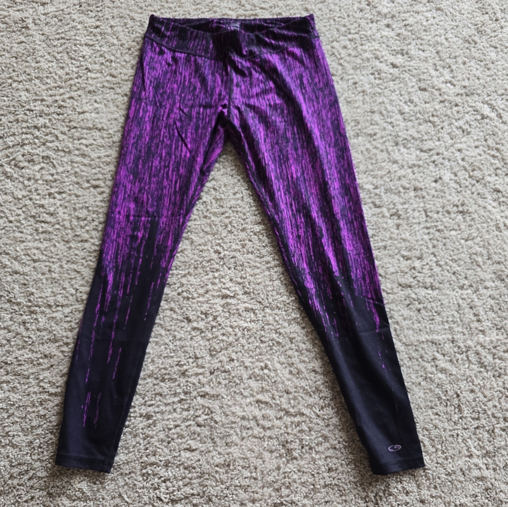 Danskin Purple and Black Gradient Leggings